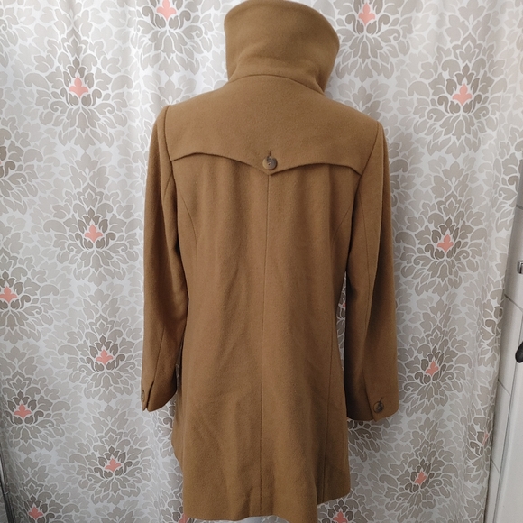 Cole Haan tan peacoat size 10 - Picture 6 of 8